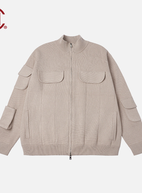 【CLOTTEE by CLOT】多口袋针织开衫毛衣 榫卯系列陈冠希主理