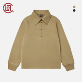 竹系列 陈冠希主理 CLOT 空气层盘扣polo卫衣 CLOTTEE