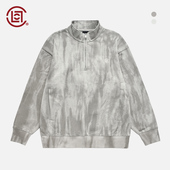 竹系列 陈冠希主理 CLOT 斑驳印花半拉链卫衣 CLOTTEE