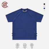 盘扣口袋短袖 T恤凉感防晒速干 CLOT 插肩袖 CLOTTEE