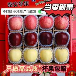 甘肃正宗秦安苹果新鲜应季水果脆甜冰糖红富士·产地直发整箱包邮