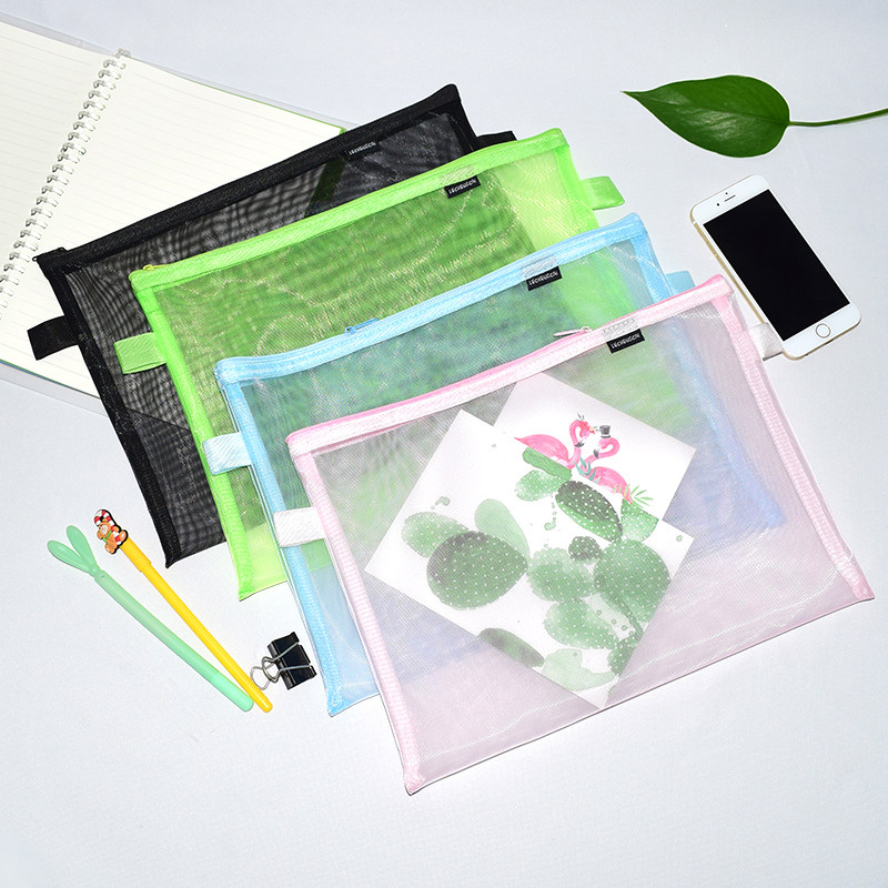 9422A4 透明网格文具收纳文件袋 考试学生用简约收纳袋办公资料袋,文具电教/文化用品/商务用品,文件袋/资料袋/试卷收纳袋,淘宝优惠券,粉丝福利购,淘宝优惠卷