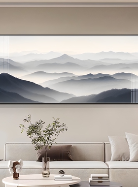 新中式背有靠山客厅装饰画