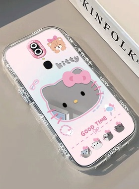 适用OPPOA9X手机壳OPPO新款A9x保护OPA套OPPA硅胶OPP0PP0PPO全包PPOA防摔OPOPA外壳OPPOAX/OPOOA男女可爱KT猫