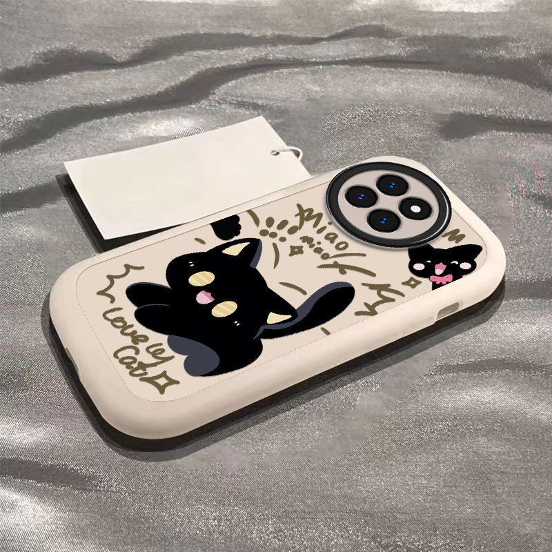 适用小米civi4pro手机壳新款泡芙壳CIVI3/2保护壳xiaomi惊吓黑猫全包防摔硅胶mix4套cviv1s外壳vici3高级感潮