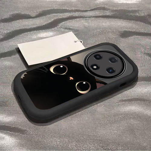 适用oppoa3pro/a2x/a1手机壳a58x新款a93s泡芙壳opopa96硅胶A575G可爱a11x防摔a32全包72男a36女a9/8瞪眼猫咪
