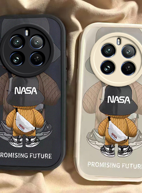 适用真我12pro手机壳realme11por+新款V20背影潮熊OPPOV30t防摔真我10硅胶套v23i女v15全包v11s潮V3软v25情侣