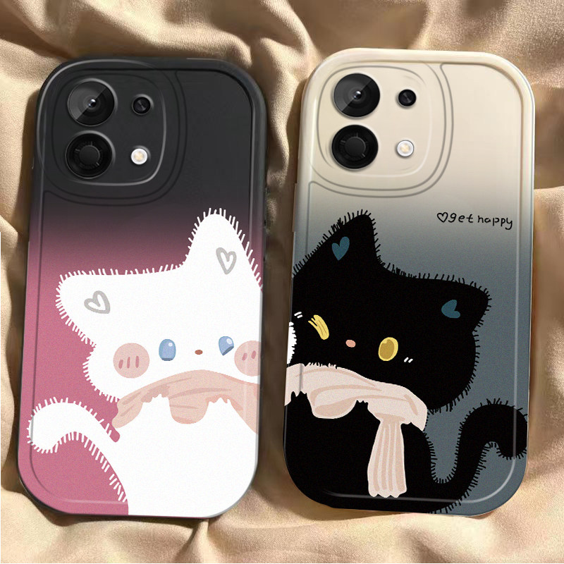 适用OPPOK13Turbo手机壳K13TurboPro保护套OPPO5G新款Pro全包PLE110防摔0pp0硅胶opk软男女外壳甜心猫咪