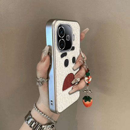 适用iQOOZ9手机壳z9x新款vivoiqooz8/z7好无辜表情qooz6x全包防摔硅胶套ipooz5x/z3电镀icoou3xU5高级感