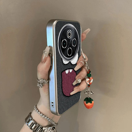 适用vivoy300Pro手机壳新款y200/y78/y77e惊讶黑底送手y76s硅胶套vovoy66y73sy71t防摔y93s85a女y70s电