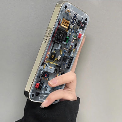 适用oppor17手机壳新款opopr15梦境标准版电路版R11全包防摔opr11s软硅胶套r11plus电镀r17pro高r15x