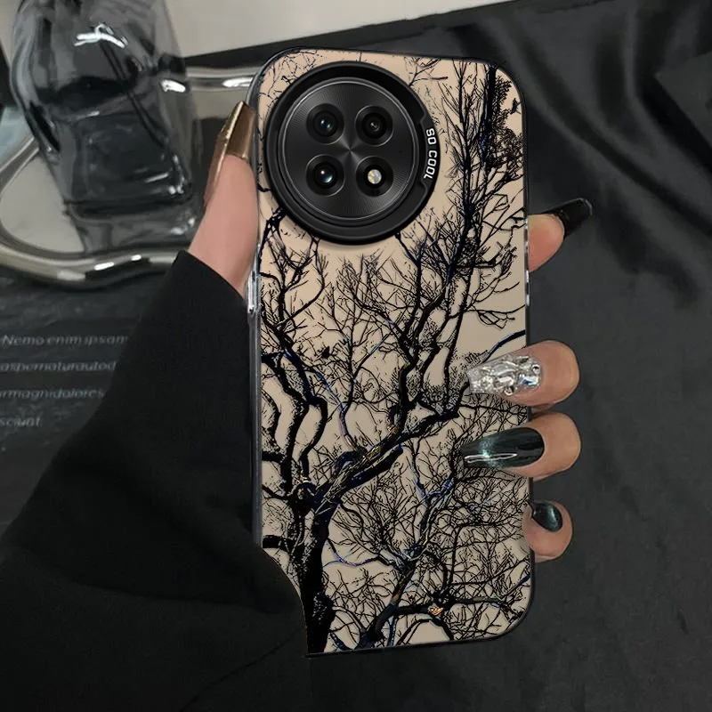 适用一加13手机壳1+ace3v新款12加11+ace2v防摔opp素描枯树一加ACE2pro硅胶一加Ace59R女8t76电镀