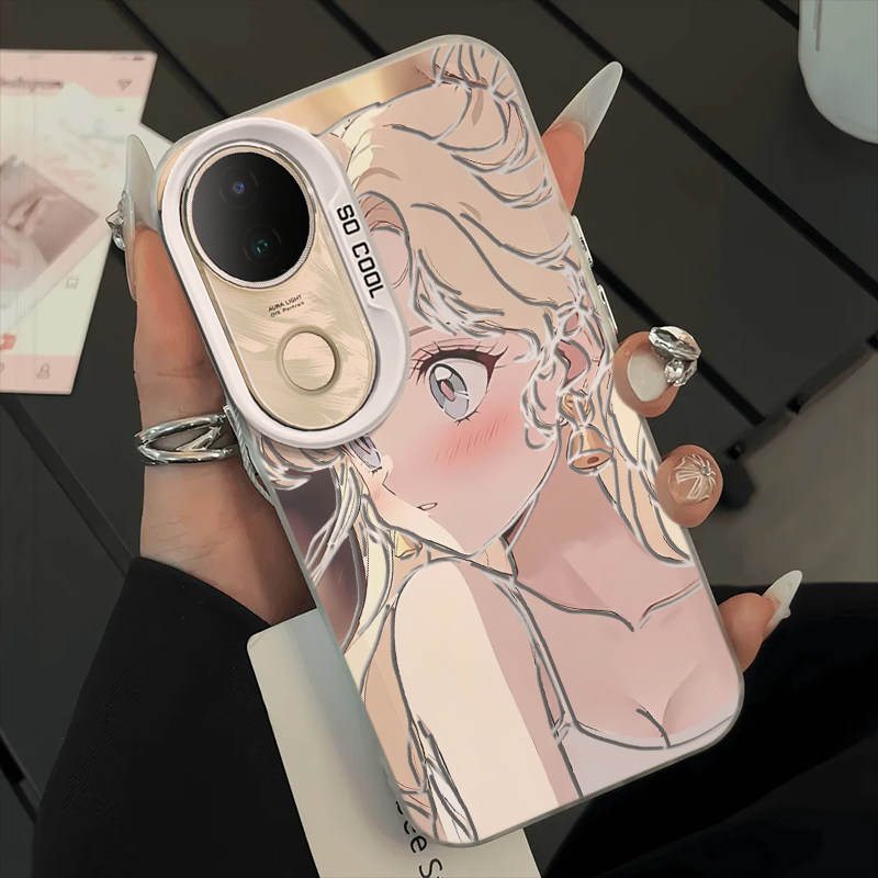 适用vivos20手机壳s19/s18/s17新款s16pro防摔vovos15e硅胶s12全包s10/s9e冰月美少女vivis7t元气s6s5高级s1