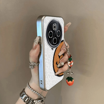 适用vivoy300Pro手机壳新款y200/y78/y77e半边笑脸送手y76s硅胶套vovoy66y73sy71t防摔y93s85a女y70s电