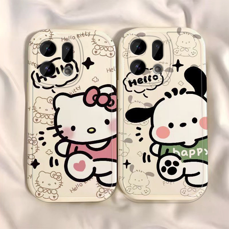 适用OPPOFindx9手机壳Findx9Pro保护套OPPO新款凯蒂猫帕恰狗Find硅胶X9镜头全包防摔oppofandx男女oppox0外壳