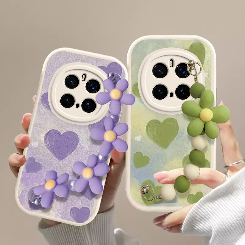 适用荣耀Magic7手机壳华为Migic7Pro保护套新款M7MG7硅胶外壳魔术七魔法镜头全包防摔不顶膜男女绿色链条