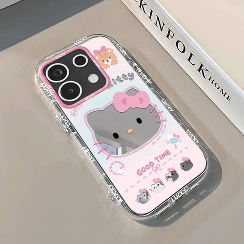 适用红米Note13Pro手机壳RedmiNote13Por+保护5G套Redmi小米新款外壳十135G硅胶noto全包nont防摔not可爱KT猫