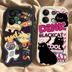 适用红米Note13Pro手机壳RedmiNote13Por+保护5G套Redmi小米新款135G涂鸦猫咪noto全包nont防摔not男女外壳十