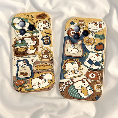 适用小米civi4pro手机壳新款civi3保护套civi2全包防摔civi1s软硅胶Mix4曲面屏外壳cviv抱鱼猫咪cv男女带挂绳