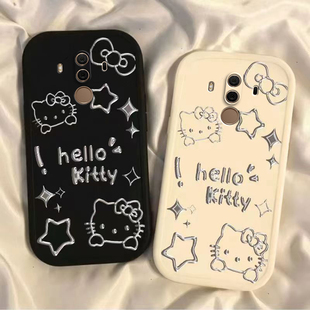 适用华为mate10pro手机壳MT10P液态硅胶m10全包meta防摔bla一aloo套al00魅特mete男maet女mata钢化膜por十pr