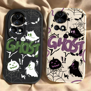 适用华为nova12pro手机壳11SE新款Nova10por可爱英文幽灵Hinove9硅胶novo87防摔n0va6女nava5ipr0男4e全包3潮