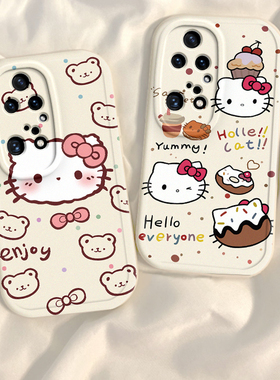 适用华为P50pro手机壳女新款P50全包防摔外壳P50E的软硅胶保护套tdtechp50可爱KT猫荣耀P5Opor带挂绳p59pr0男