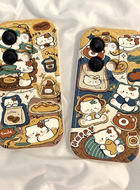 适用OPPOReno11手机壳OPPO新款Reno11Pro5G套OPPORone115G软硅胶Reon系列全包防摔猫咪男女OPP0PP0PPOR曲面屏