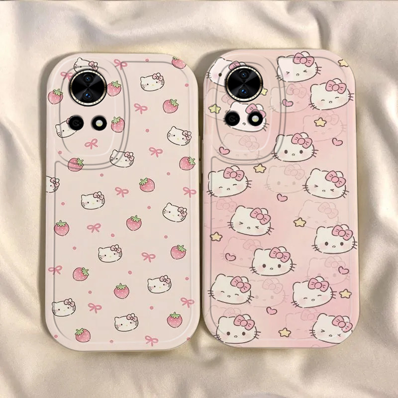 适用华为Nova12Ultra星耀版手机壳nove12U1tra草莓KT猫新款外壳novo保护套nave硅胶Uitra镜头全包防摔男女