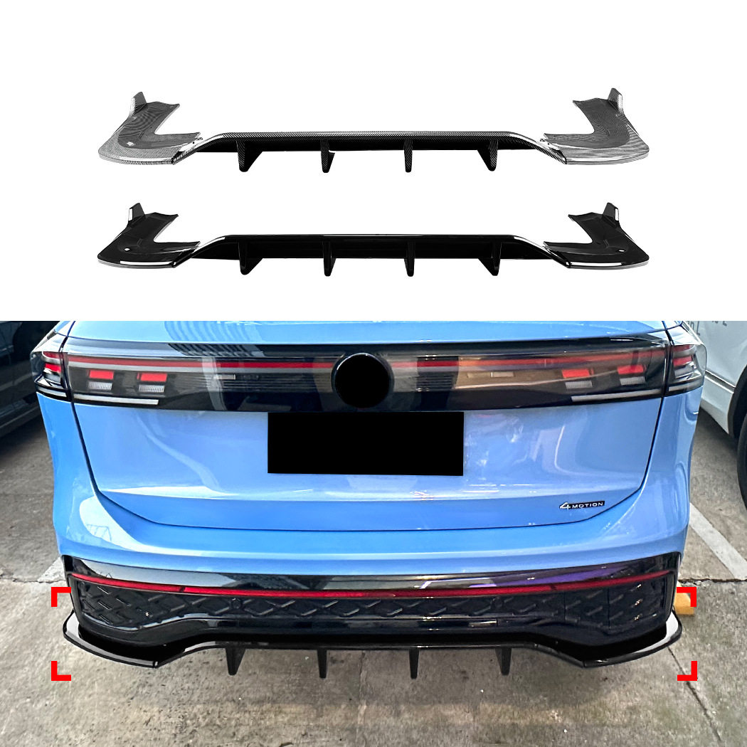 适用大众途观Tiguan MK3 Rline 2024+尾唇后唇风刀扰流板包角改装