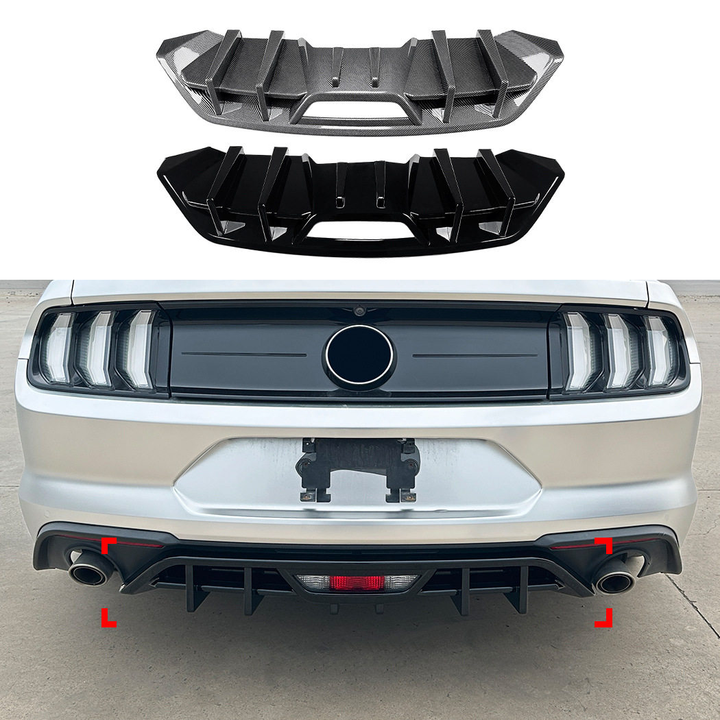 适用福特野马Mustang MK6.5 2018-2023后唇尾唇扰流板风刀改装