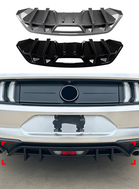 适用福特野马Mustang MK6.5 2018-2023后唇尾唇扰流板风刀改装