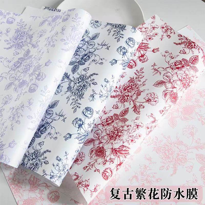 防水膜复古繁花包装纸鲜花花艺礼品DIY哑光膜鲜花包装防水纸,鲜花速递/花卉仿真/绿植园艺,花艺包装纸,淘宝优惠券,粉丝福利购,淘宝优惠卷