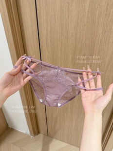 「KISS」纯欲风波点蕾丝内裤女低腰新款性感高级感蝴蝶结三角裤女