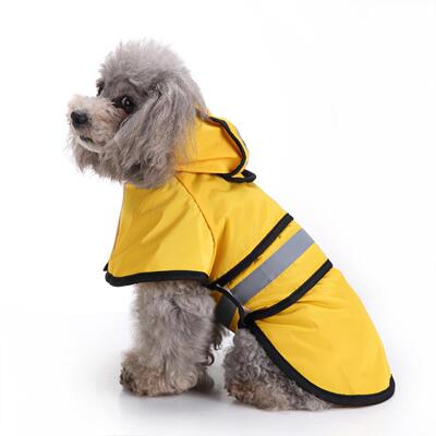 亚马逊热销款狗狗雨衣小型犬比熊小狗宠物雨衣反光狗衣服雨衣雨披