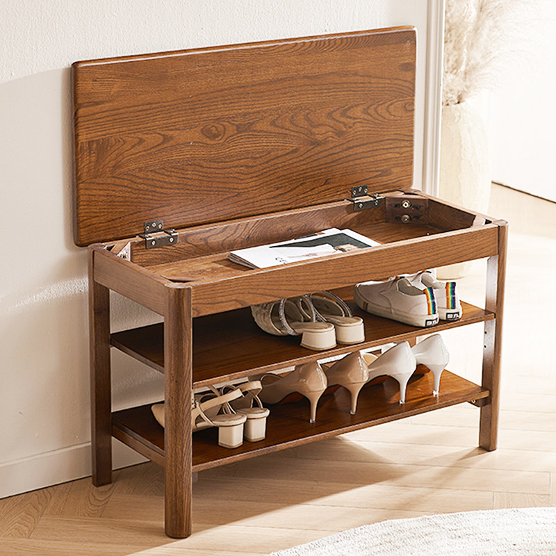 全实木换鞋凳家用门口多层穿鞋凳鞋柜一体简约现代可坐入户鞋架子,住宅家具,换鞋凳,淘宝优惠券,粉丝福利购,淘宝优惠卷