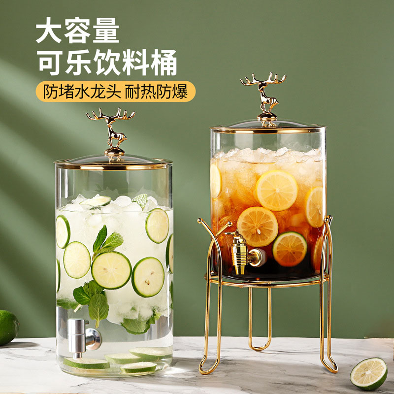 耐热可乐桶玻璃大容量不发霉