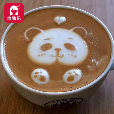 熊猫咖啡拉花撒粉模具