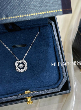 s999纯银六芒星灵动项链女轻奢小众高级感锁骨链送闺蜜生日礼物