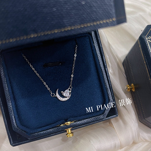 幻梦心月纯银项链女轻奢小众高级感新款锁骨链送女生闺蜜生日礼物