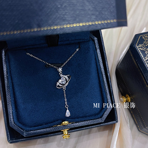 幻梦星月999足银项链女轻奢小众高级感锁骨链送女友情人节礼物