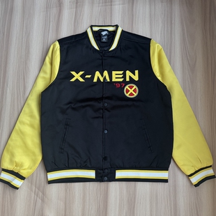 外单男女款棒球领夹克 春秋季夹棉薄款拼色运动上衣休闲外套