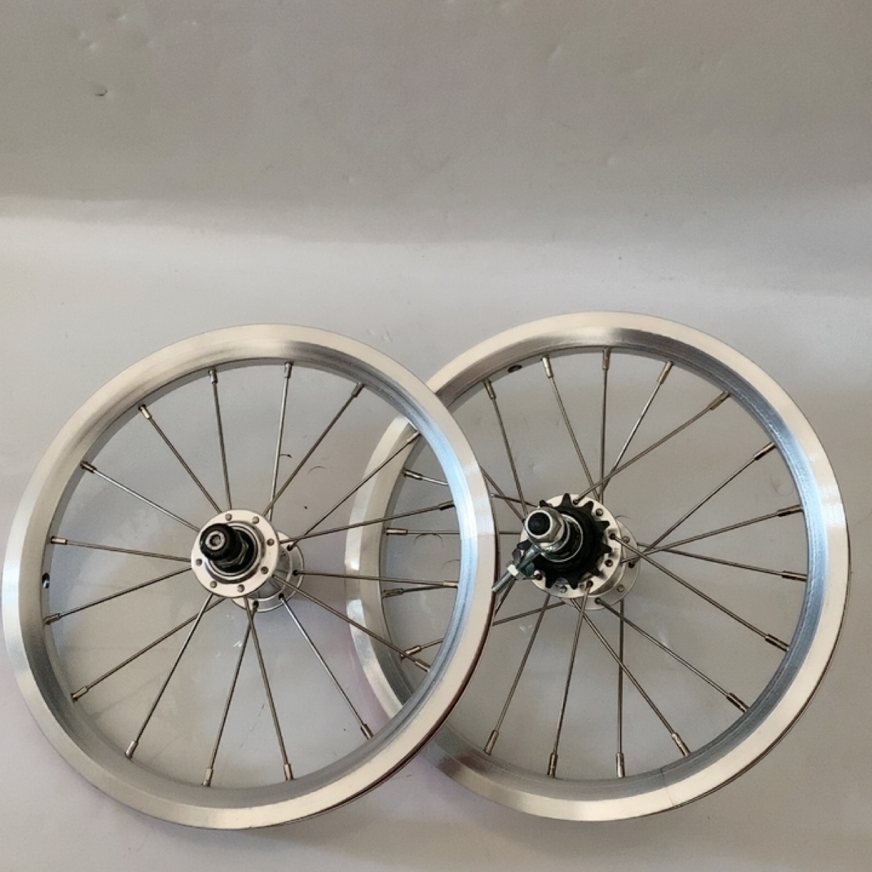 14寸16寸前74后105开档双层铝合金车圈台产不锈钢辐条11齿轮组