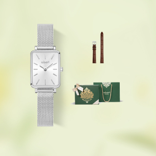 瑞士abart 轻奢石英手表女简约方糖小表盘送女友新年生日礼物