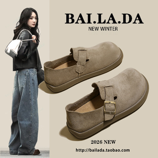 超火的爆款勃肯鞋女款2026年春季新款百搭一脚蹬鞋子懒人女鞋春款