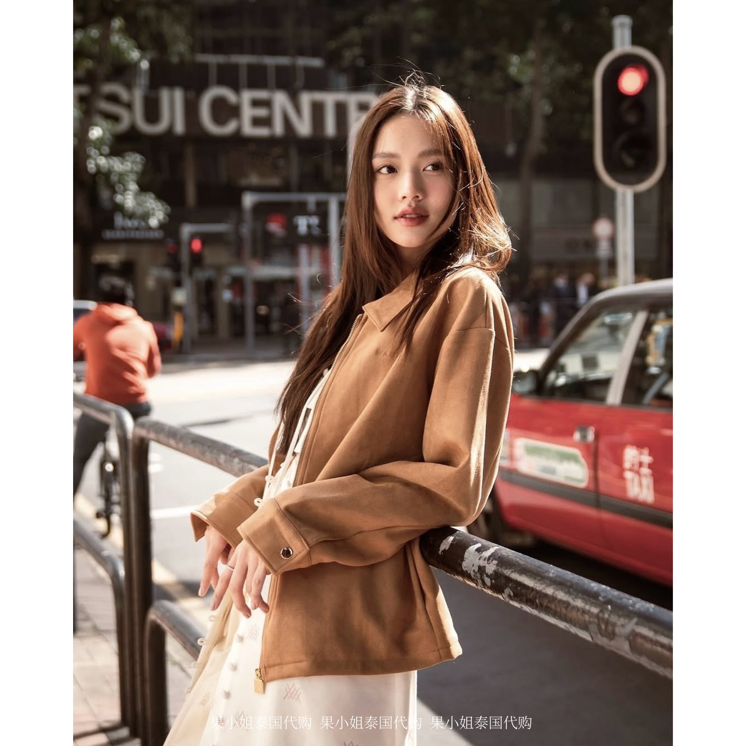 泰国代购 Orm同款 wacay正品 复古麂皮绒外套夹克美式宽松上衣