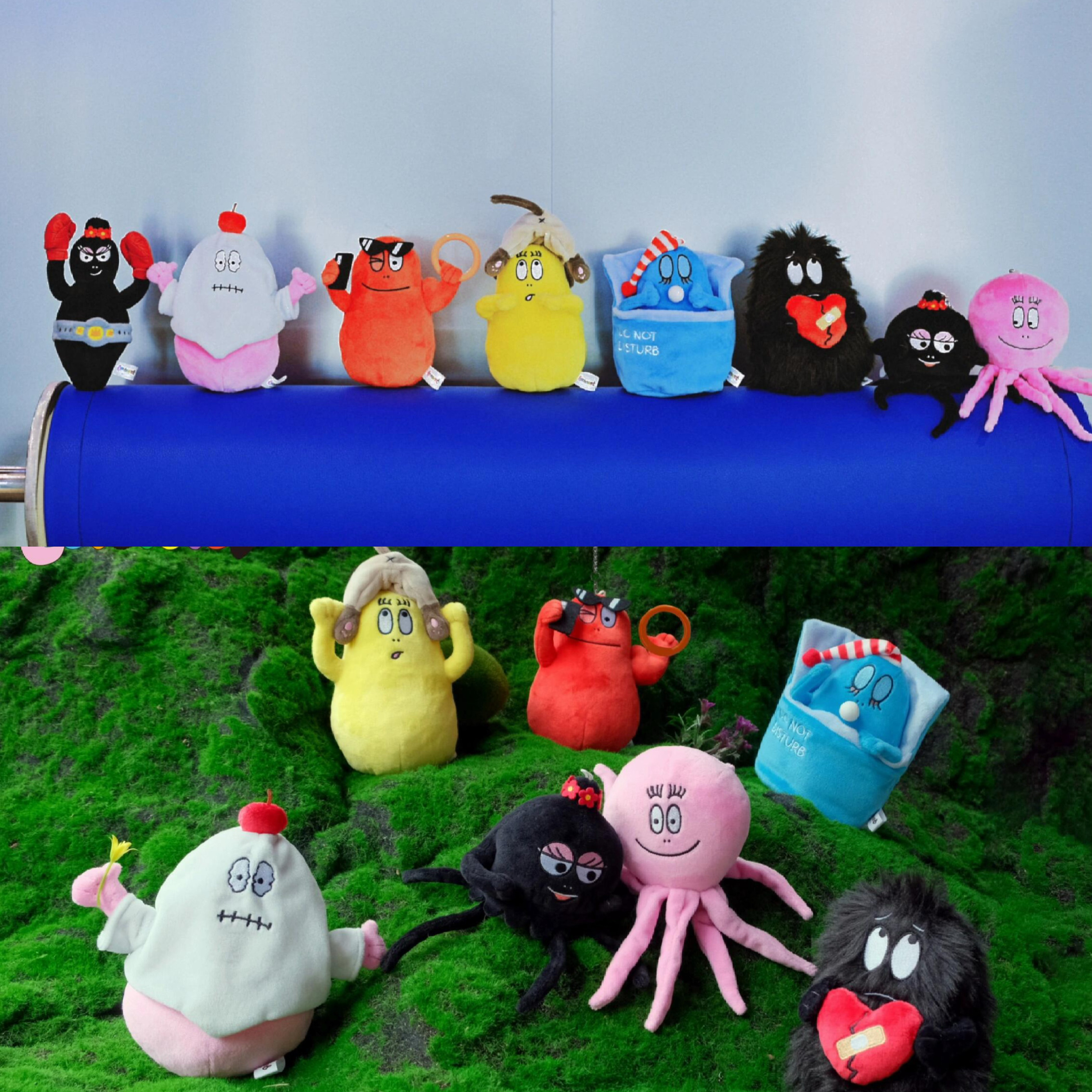 独家发售 正版授权可爱的巴巴爸爸一家barbapapa毛绒挂件盲盒