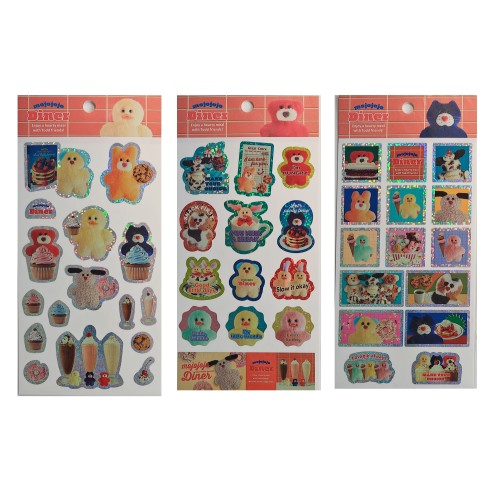 国内现货 日本购入mojojojo Diner  玩偶 文具系列亮片贴纸