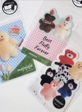 国内现货 日本采购小众作者mojojojo可爱治愈卡通书签