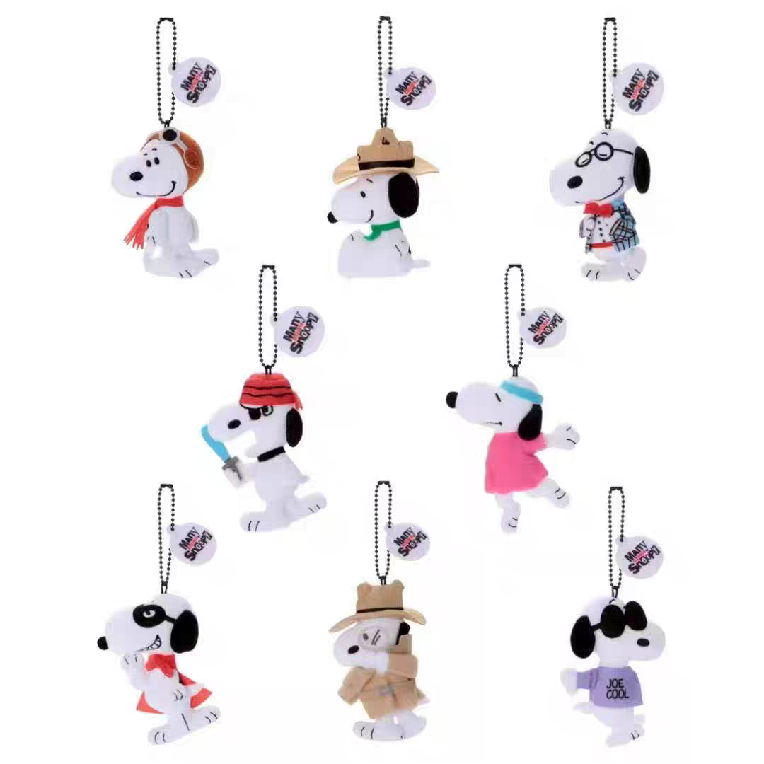 国内现货日本购回新款史努比snoopy伪装大师多重面孔盲盒毛绒挂件