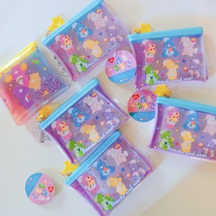 国内现货日本采购彩虹熊care bears睡衣限定pvc防水收纳包